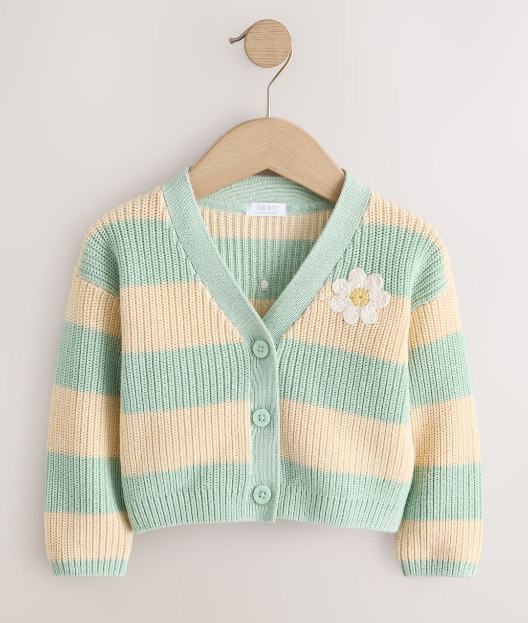 Blue and Ecru Daisy Days V-Neck Cardigan