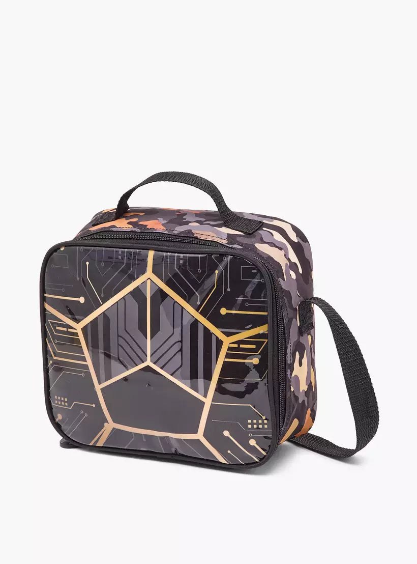Juniors Football Print 5-Piece School Trolley Bag Set 16 inches