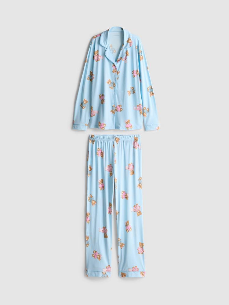 Primark Bear Printed Boyfriend Pyjamas