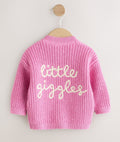Pink Little Giggles Baby
Embroidered Back Cardigan