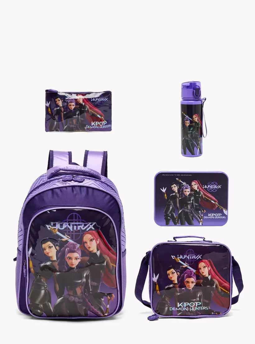 Netflix KPop Demon Hunters 5-Piece School Backpack Set - 16 inches
