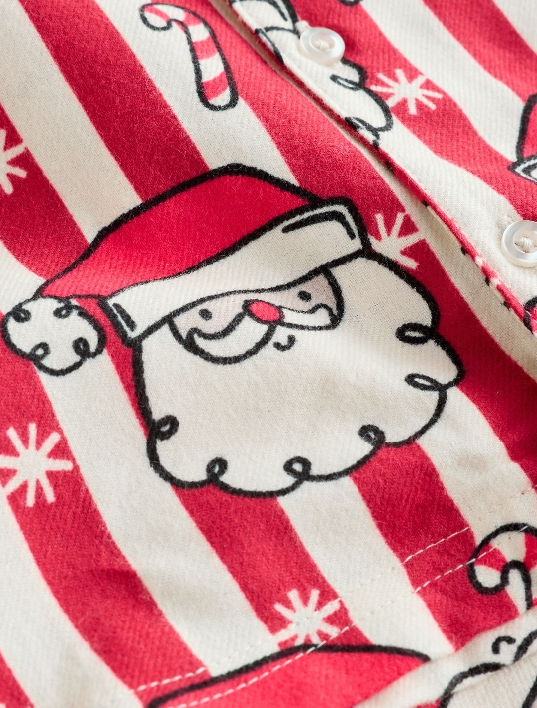 Red/White Santa Stripe Christmas Pyjamas