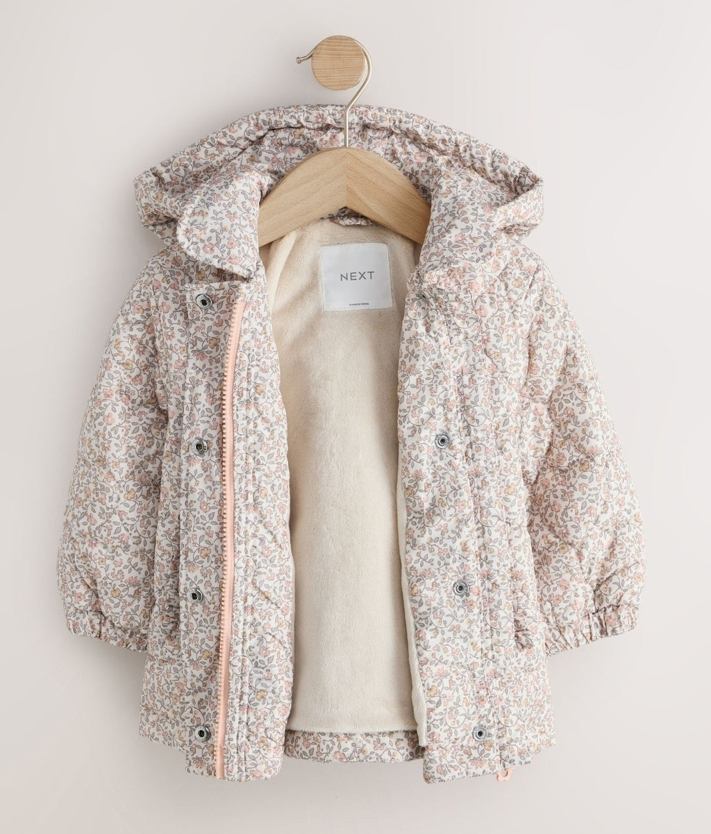 Ditsy Floral Shower Resistant Padded Coat