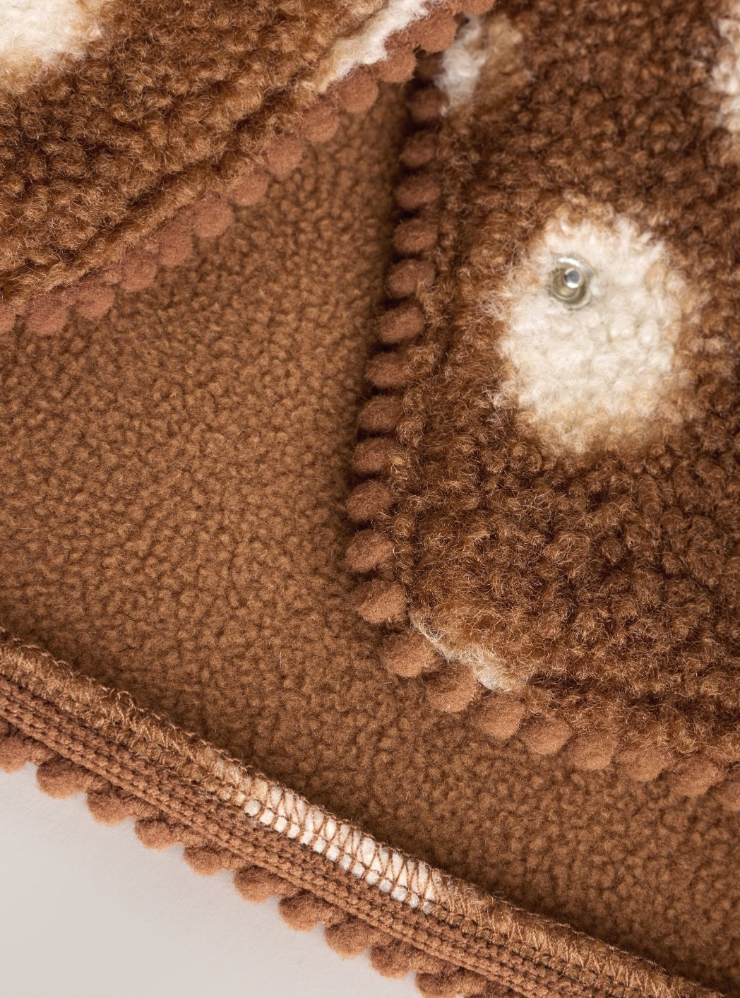 Brown Spot Borg Hooded Baby
Jacket