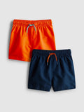 2pk Drawstring Swimming Shorts