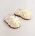 Lemon Yellow Flower Corsage Sandals