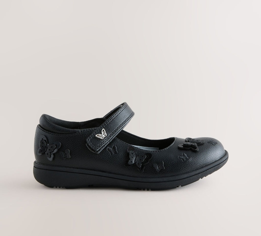 Black Matt Standard Fit (F) School
Junior Butterfly Mary Jane Shoes