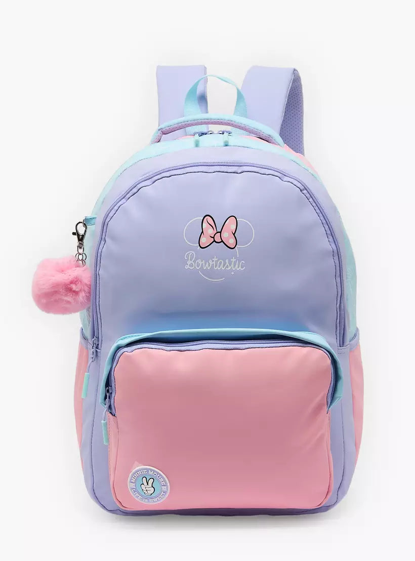 Disney Minnie Mouse Print Backpack 17 inches