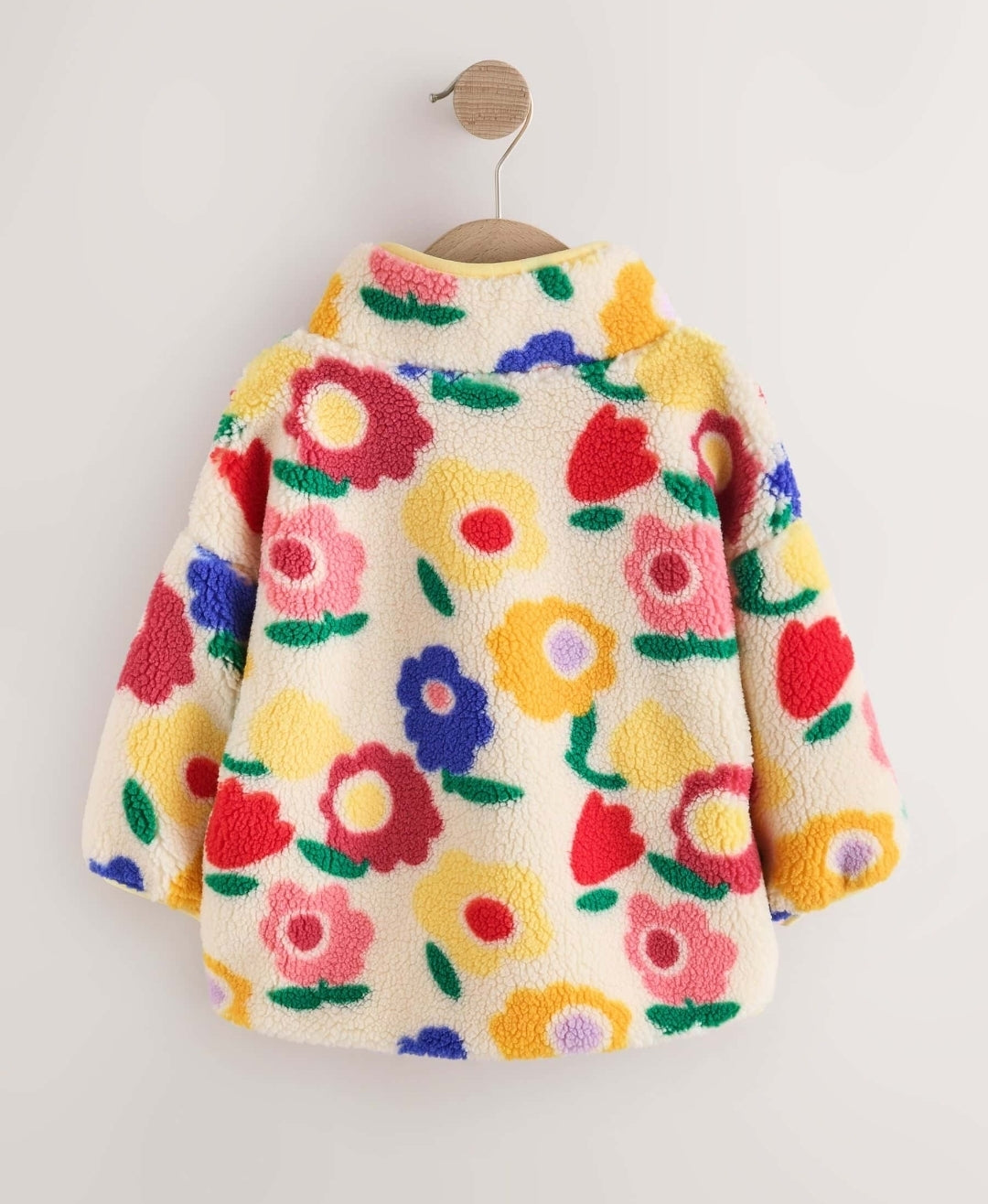 Yellow Flower Half Zip Fleece
