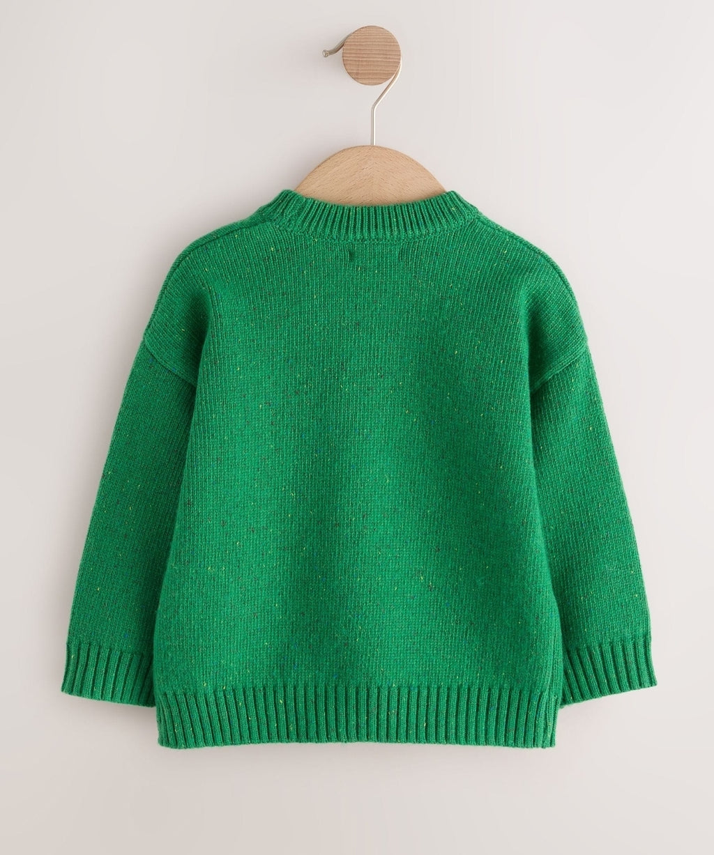 Green Transport Character Knitted
Crew Neck Jumper