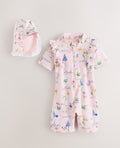 Baker by Ted Baker Floral
All-In-One Swimsuit & Hat Set