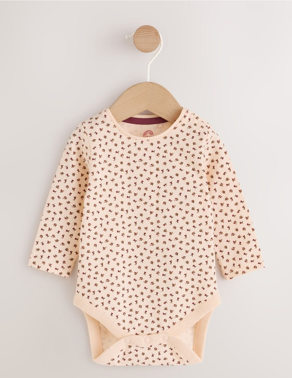 Red Corduroy Baby Long Sleeve Bodysuit And Dungarees Set 2