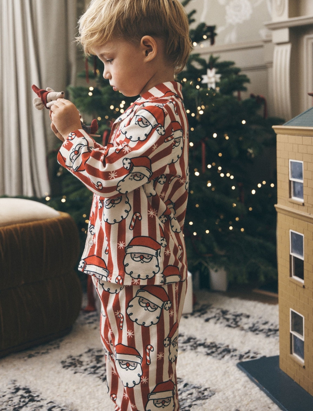 Red/White Santa Stripe Christmas Pyjamas