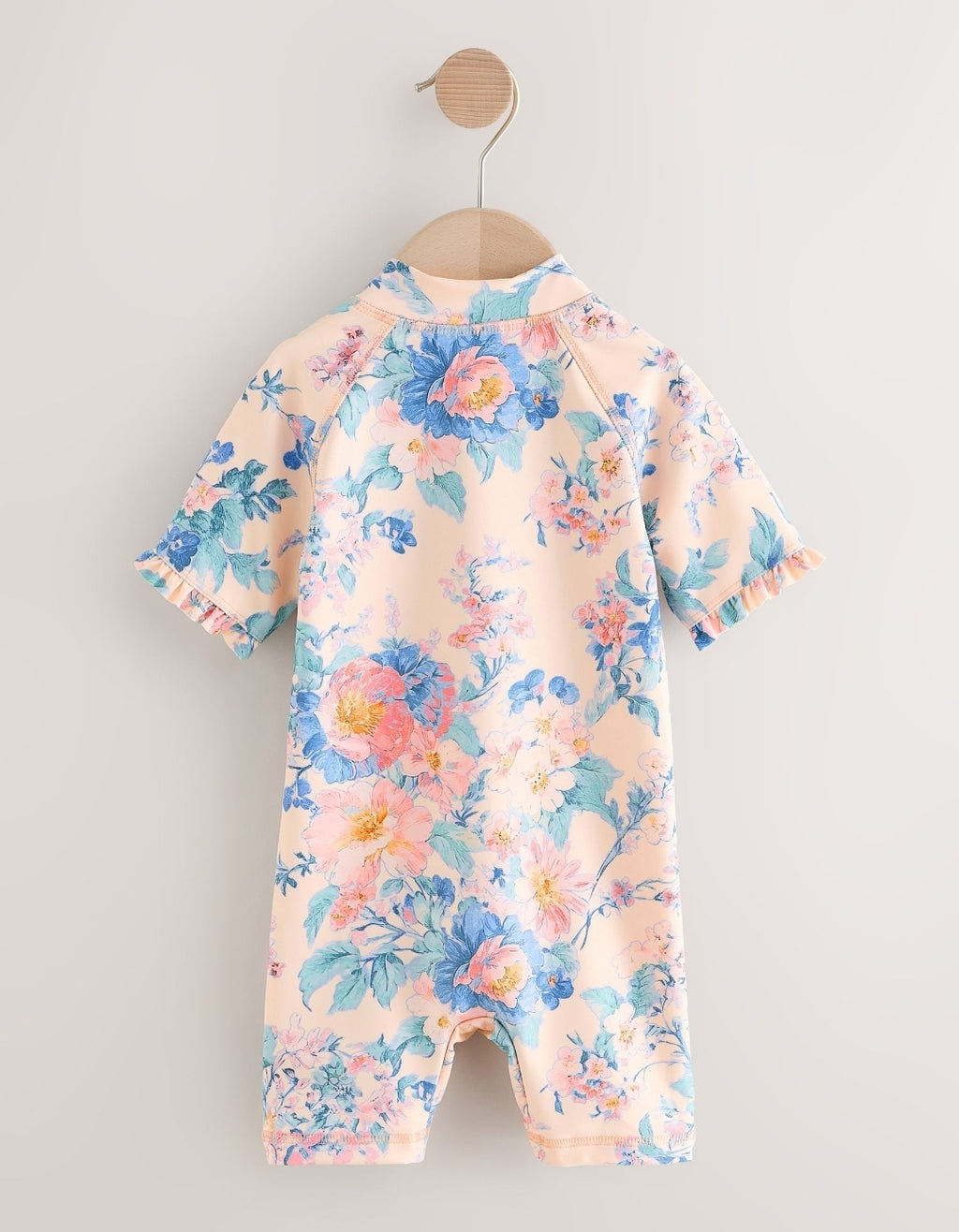 Pink Floral Print Sunsafe Swimsuit