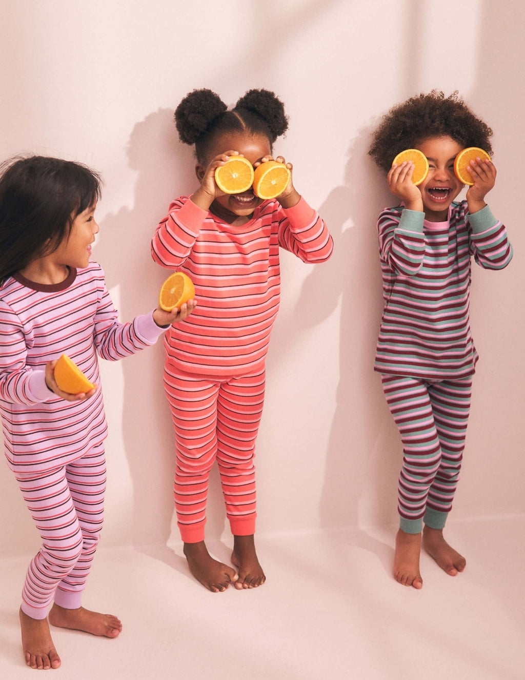 Purple/Pink Striped Snuggle Pyjamas 3 Pack