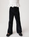 Black Cord Flared Jeans