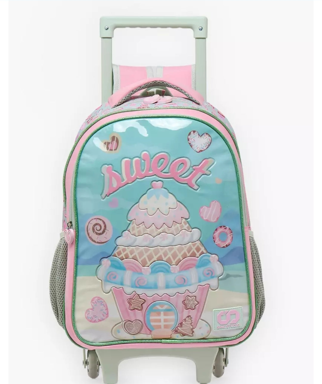 Printed 5-Piece School Trolley Bag Set  16 inches