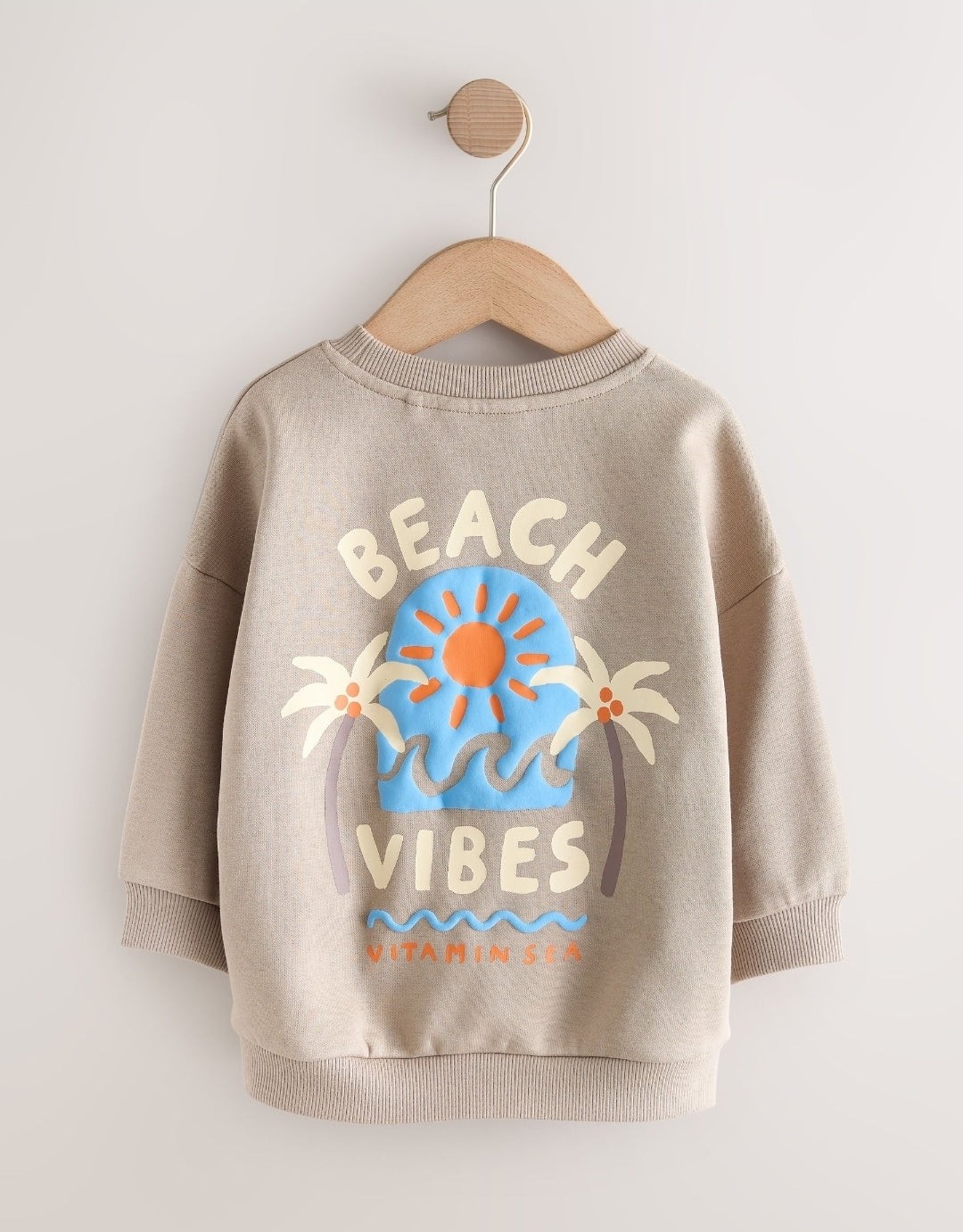 Back Print Crew Neck Sweatshirt
