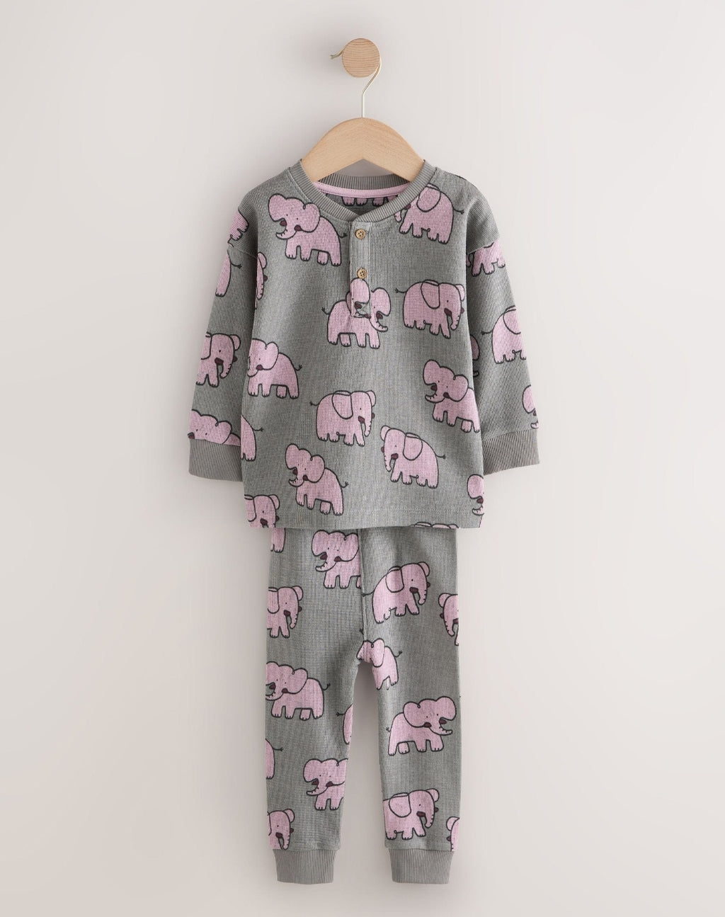 Charcoal/Blue All Over Stompy Animal Snuggle Pyjamas 3 Pack