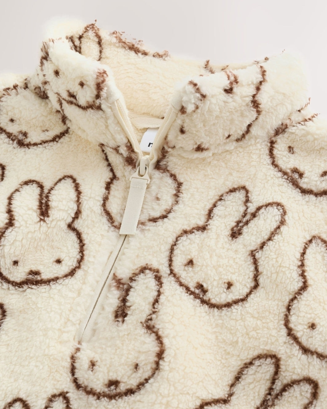 Miffy Cream Half Zip Fleece