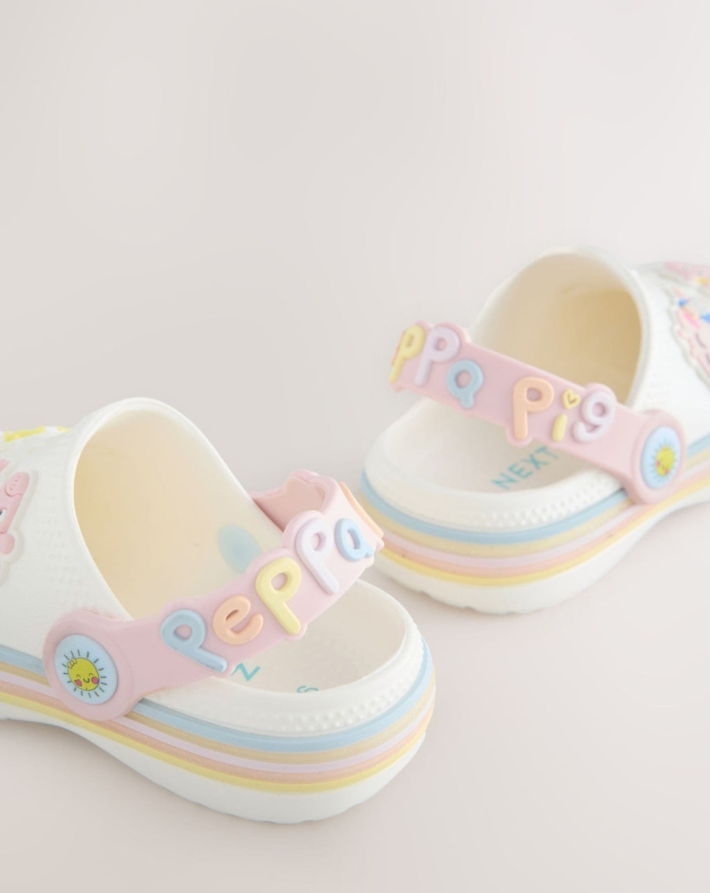 Cream Peppa Pig Character Clogs