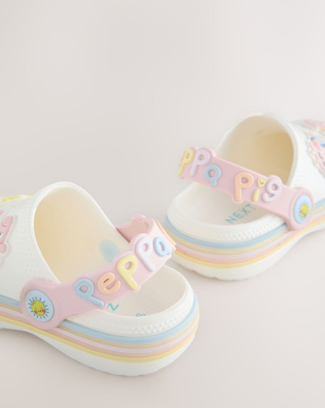 Cream Peppa Pig Character Clogs