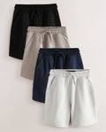 Grey/Natural/Navy/Black Sporty Fit Basic Shorts