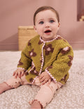 Citrine Floral Borg Button Through
Baby Jacket