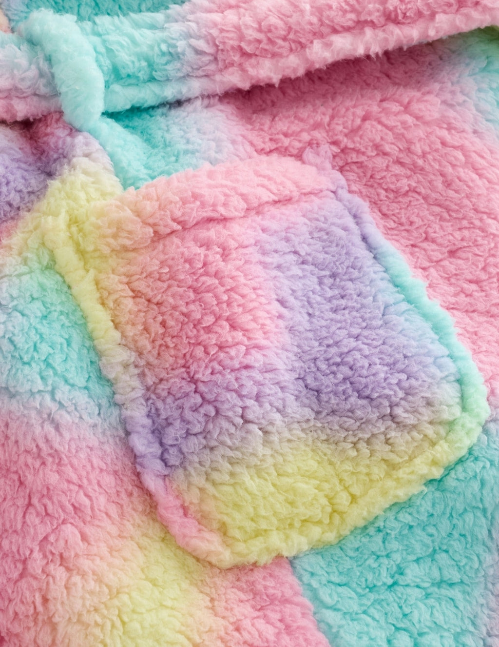 Multi Tie-Dye Fleece Dressing Gown