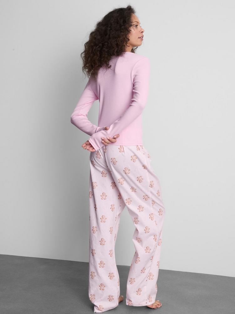 Primark Cotton Henley Flannel Pyjamas