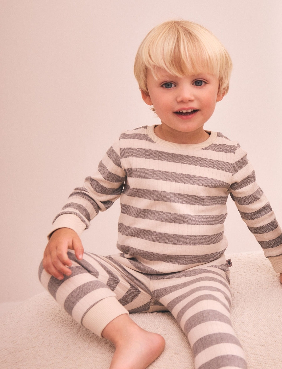 Brown/Cream Stars Snuggle Pyjamas Set3Pack