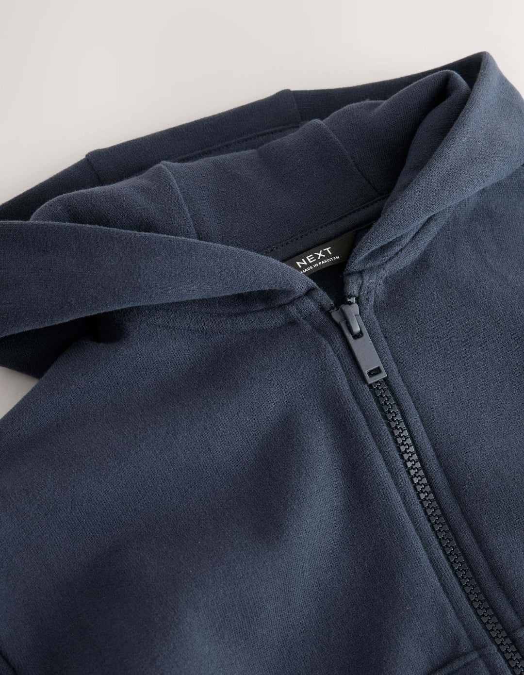 Navy Soft Touch Zip Up Hoodie