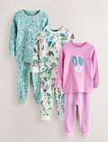 Purple/Green bunny Snuggle
Pyjamas 3 Pack