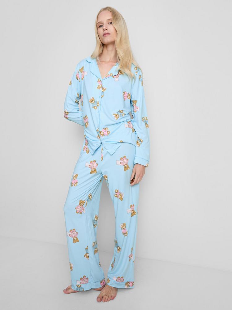 Primark Bear Printed Boyfriend Pyjamas
