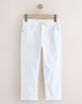 White Loose Fit Stretch Jeans