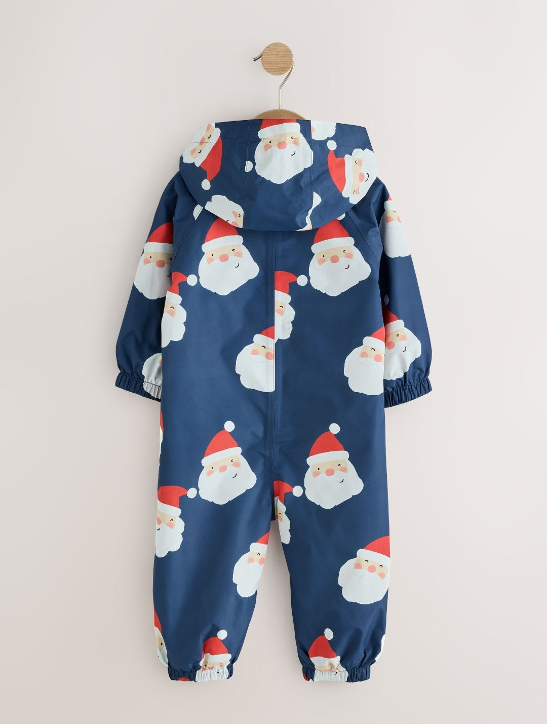 Navy Santa Waterproof Fleece Lined Puddlesuit