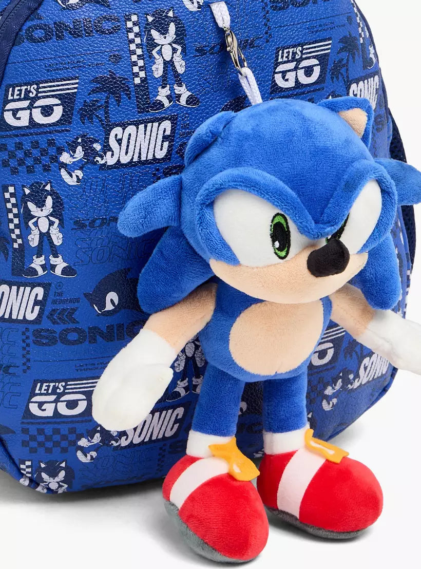 SEGA Sonic the Hedgehog Printed Backpack 14 inches