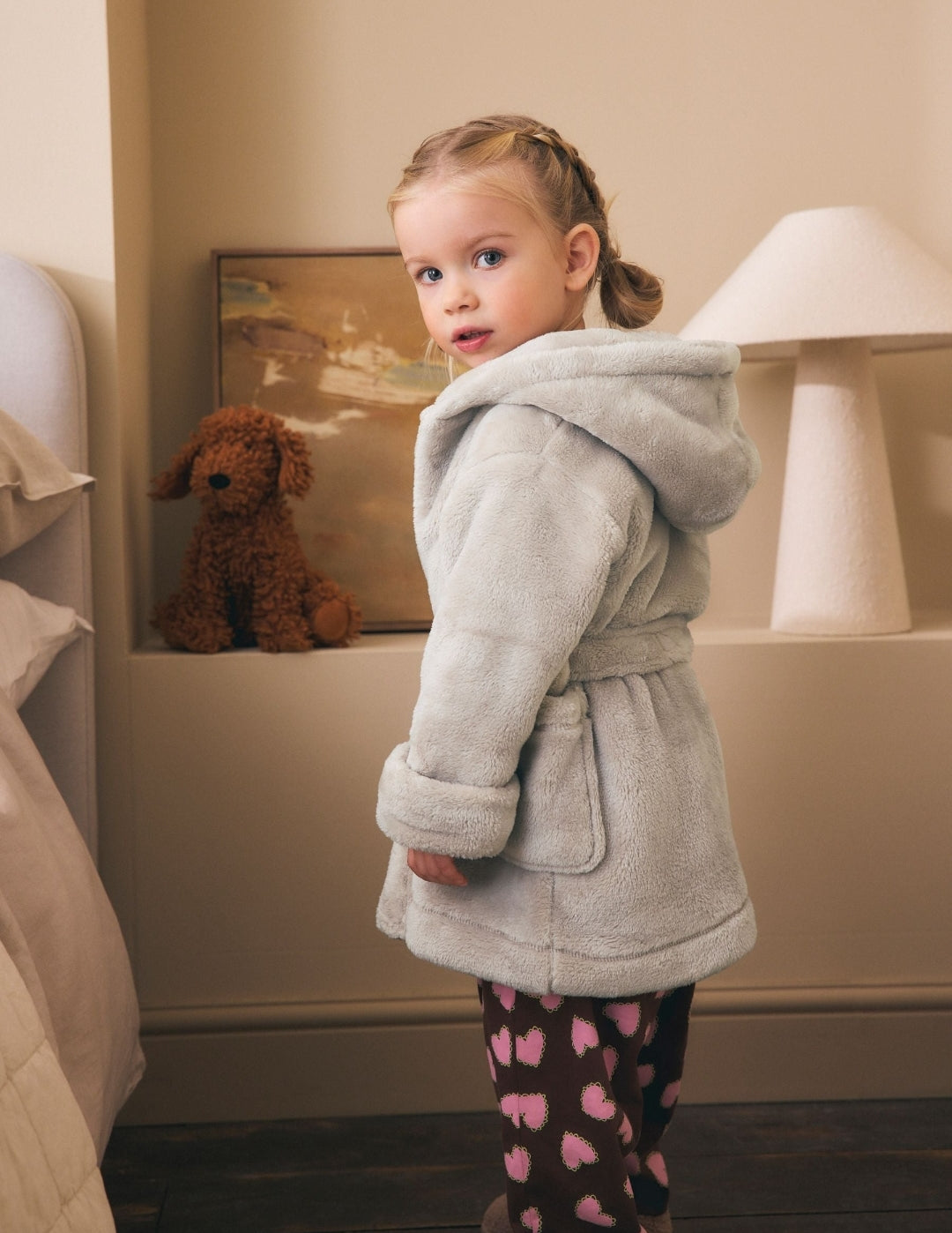 Champagne Soft Touch Fleece Dressing
Gown