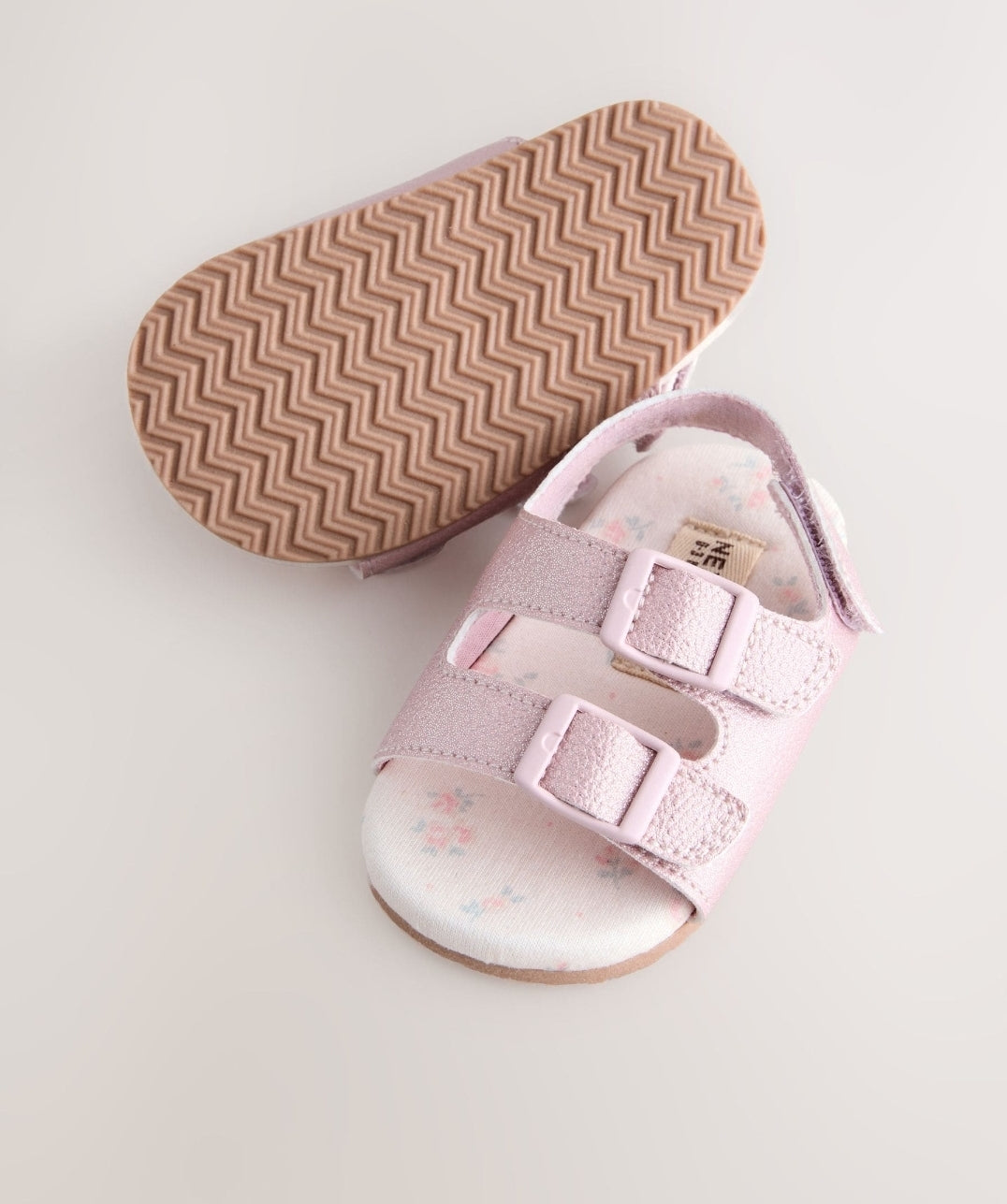 Pink Shimmer Touch and Fasten Baby
Sandals