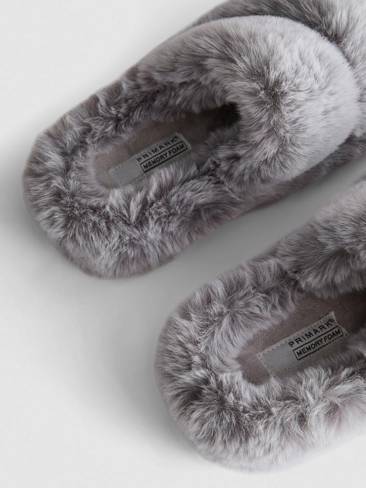 Primark Double Strap Fluffy Slippers