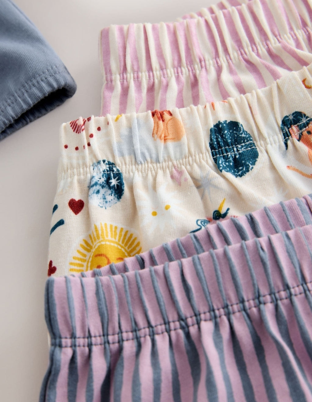 Multicoloured Wide Leg Pyjamas 3 Pack