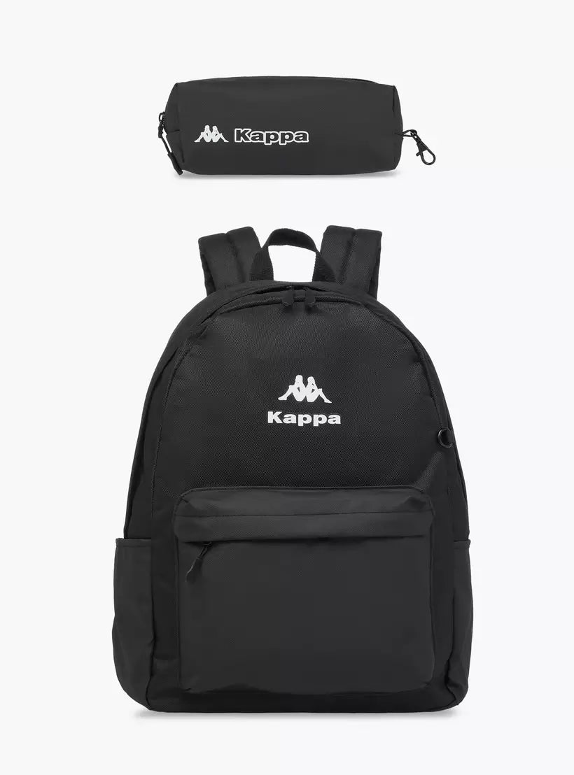 Kappa Logo Print School Backpack and Pencil Pouch set