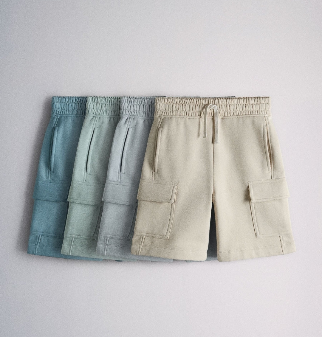 The Set 4 Pack Jersey Sweat
Pocket Shorts Blue/Green