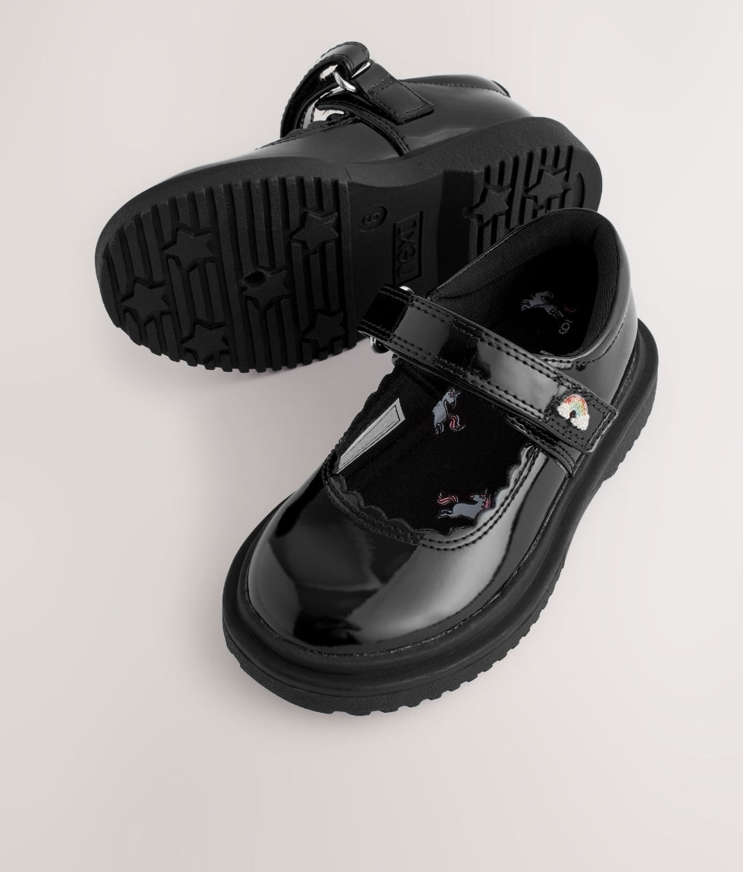 Black Patent Rainbow Chunky
Mary Jane School Shoes