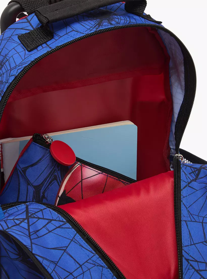 Spider-Man Print 3-Piece School Trolley Bag Set 14 inches