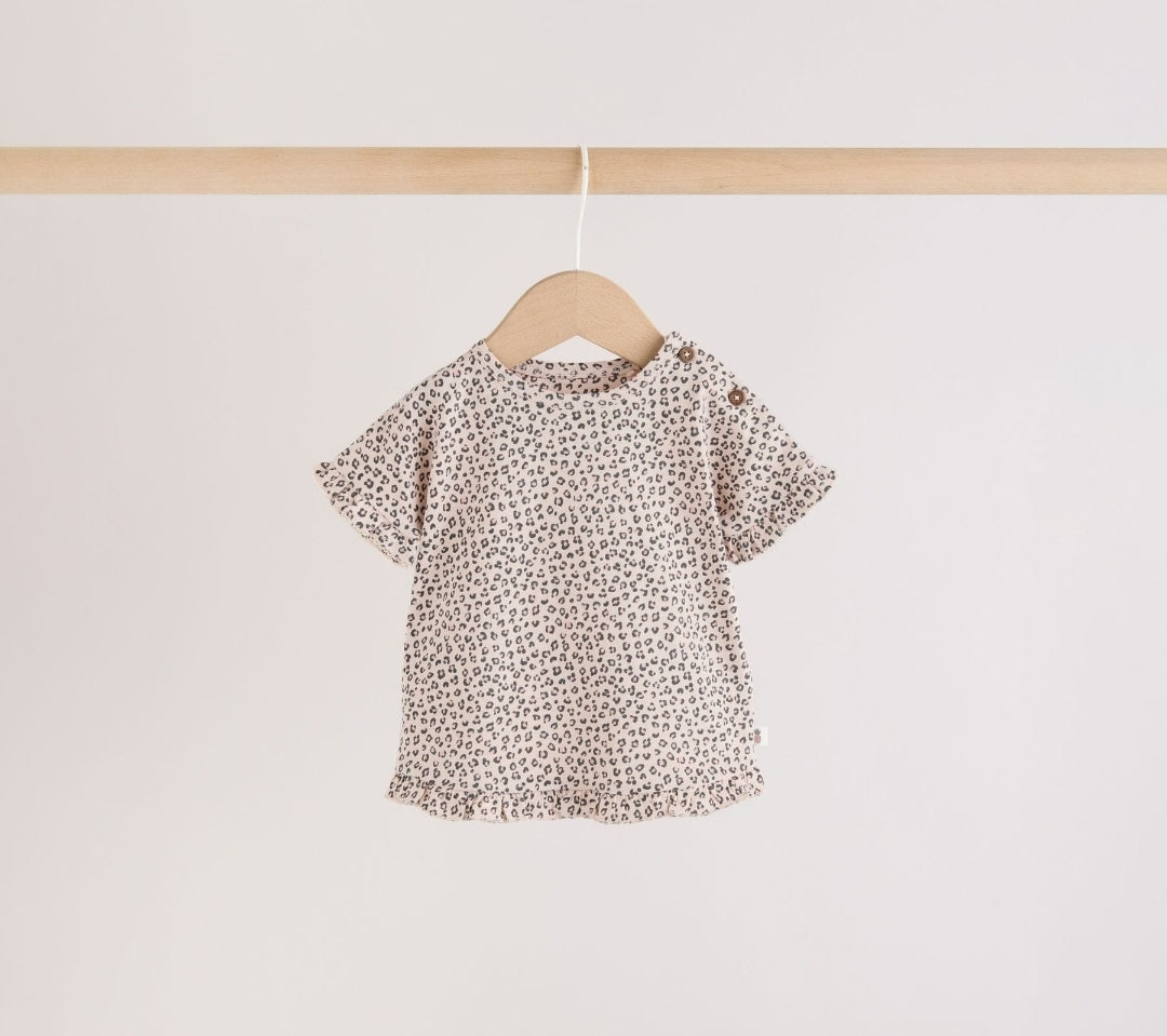 Monochrome Flower Short Sleeve
Top and Shorts Baby Set 6 Piece
