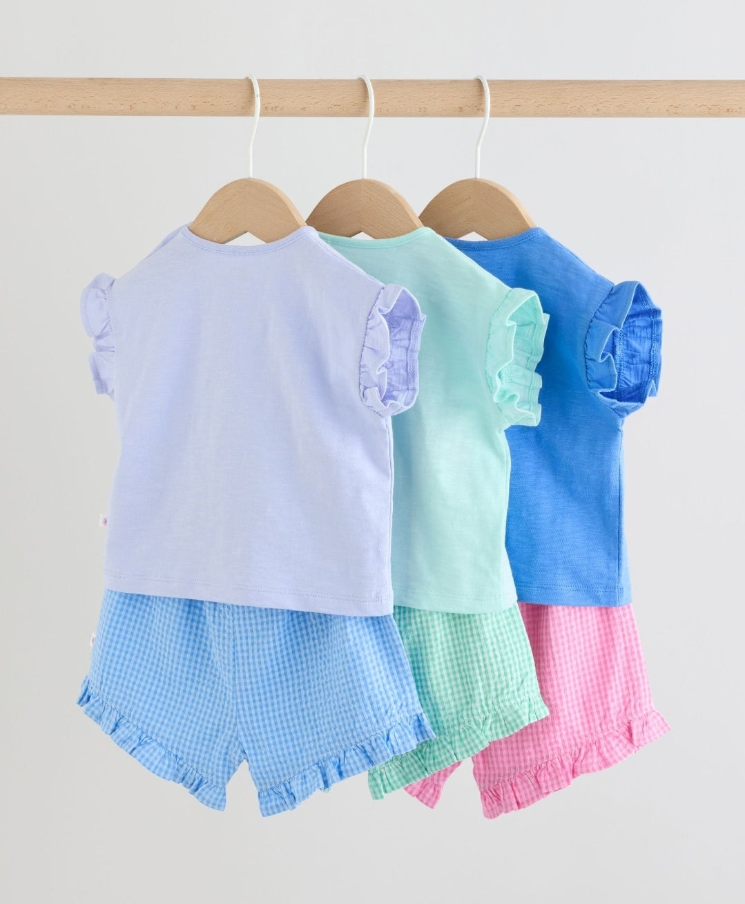 Multi Character Short Sleeve Top and Shorts Baby Set 6 Piece