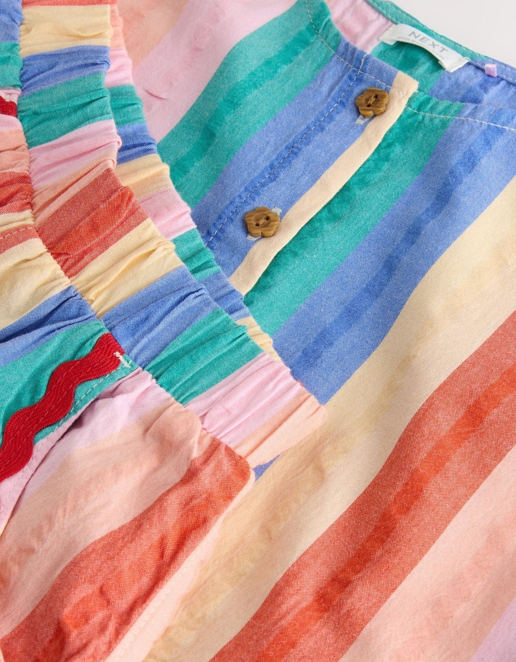 Rainbow Check Ric Rac Sleeveless
Top & Shorts Set