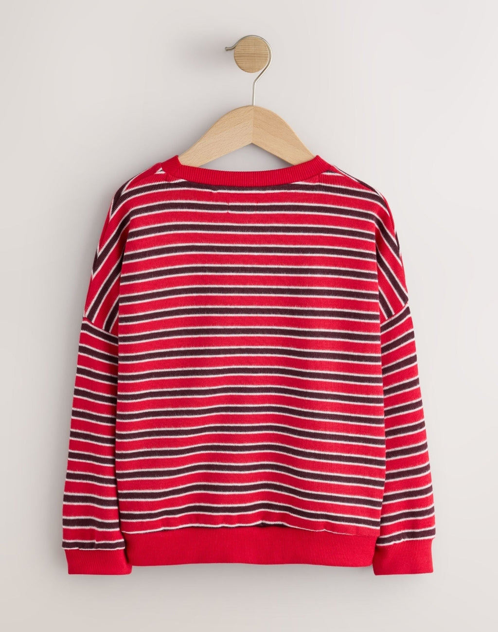 Red/ Blue Stripe Cosy Rib Sweatshirts 2Pack