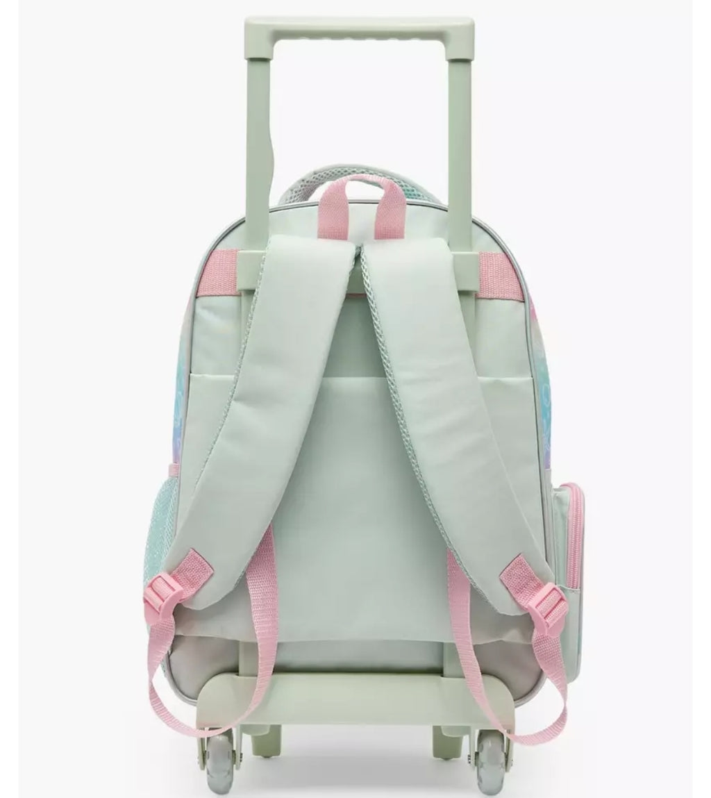 Mermaid Print 5-Piece School Trolley Bag Set  16 inches